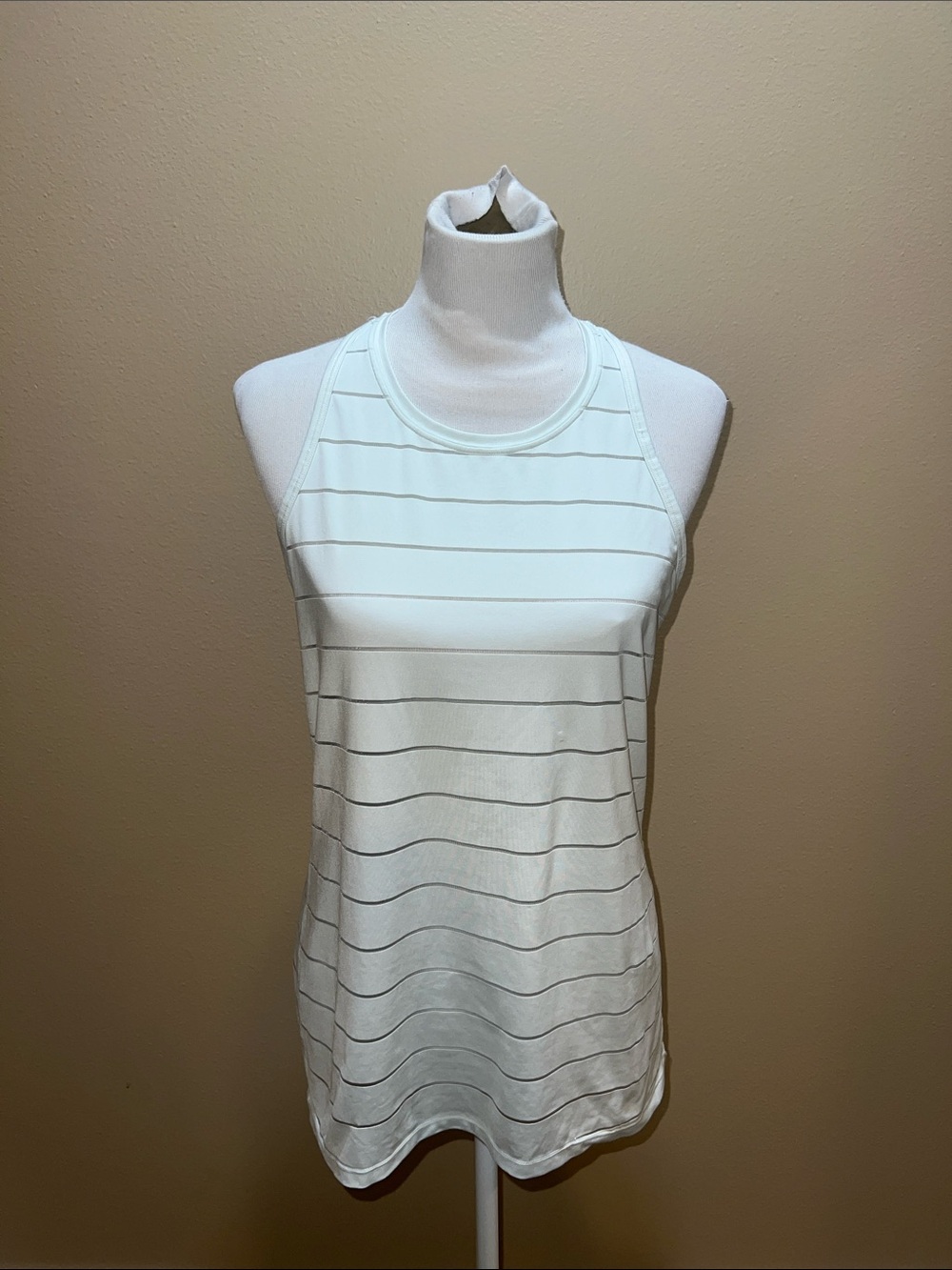 Athleta Chi Stripe Mesh Tank